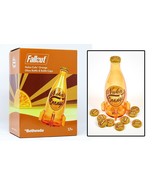 Fallout 4 Nuka Cola Orange Glass Rocket Bottle + 10 Bottle Caps Replica ... - £38.03 GBP