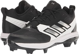 ADIDAS ICON 8 TPU CLEATS MEN&#39;S BASEBALL SHOES SIZE 13.5 BLACK / SILVER /... - $536.07 MXN