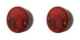 60-66 Chevy Stepside Pickup Truck Tail Lamp Taillight Black Housin Assembly Pair - £57.25 GBP