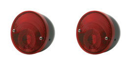 60-66 Chevy Stepside Pickup Truck Tail Lamp Taillight Black Housin Assembly Pair - £54.65 GBP