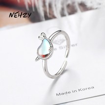 NEHZY 925 Sterling Silver New Woman Fashion Jewelry High Quality Color Crystal D - £7.33 GBP