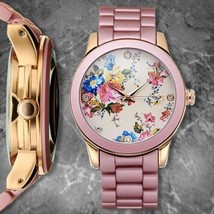 NEW Picard &amp; Cie 9369 Women&#39;s Floral Series Rose-Tone Flower Fashion Cute Watch - £17.33 GBP