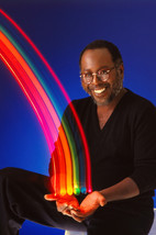 Curtis Mayfield Smiling With Colorful Rainbow 24x18 Poster - £19.23 GBP