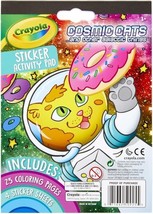 Crayola Cosmic Cats Coloring Pad with Stickers for kids – 25 Pages (Open... - $5.39