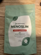VoomVaya MenoSlim Herbal Supplement 30 Tea Bags Apple Cinnamon EXP 9/25 - $28.03