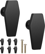 Gothvanity Wooden Coffin Cabinet Knobs 2.6 x 1.3 Inches-Black-Pack Of 7 - £19.38 GBP