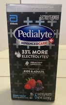 Pedialyte Advanced Care Plus Electrolyte 6 on the go Powder Packs Berry Frost - £9.92 GBP
