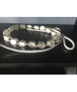 Elegant white beaded necklace - €43,43 EUR