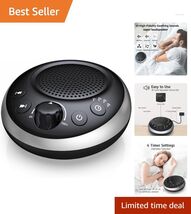 Portable White Noise Sound Machine with 30 Soothing Sounds &amp; 4 Timer Set... - $38.56