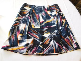Adrienne Vittadini Women&#39;s Ladies Knee Length Skirt Size 14 Neon Glow Multi NWT - £49.36 GBP