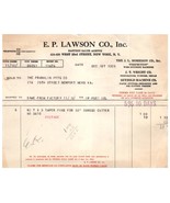 Antico Fattura E.P.Lawson Company Stampa New York Città 1925 - £35.74 GBP