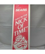 1989 A Gift From Sears &quot;Just In The Nick Of Time&quot; Christmas Wrapping Pap... - $83.16