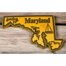 Maryland State Outline Refrigerator Magnet Travel Souvenir - £7.79 GBP