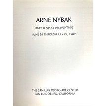 Arne Nybak: Sixty Years of His Painting (1989, SC) Signed &amp; Pictures, In... - $190.00