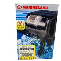 MarineLand Penguin 100 GPH BIO-Wheel Multi Stage Power Filter up to 20 G... - £22.15 GBP