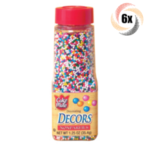 6x Shakers Cake Mate Decorating Decors Nonpereils | 1.25oz | Fast Shipping - £20.16 GBP