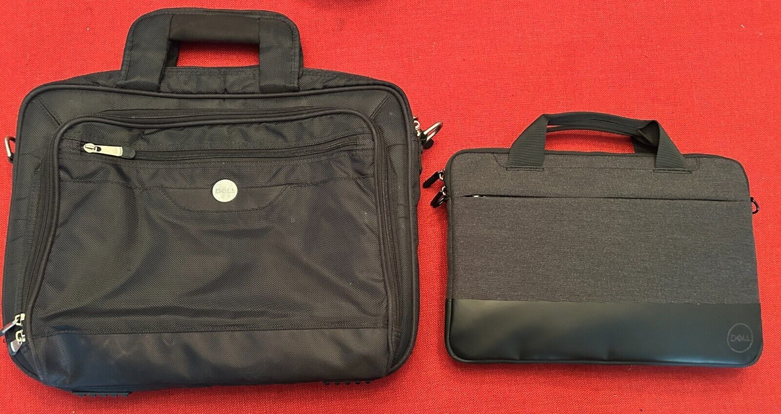 Primary image for 2 Genuine Dell Laptop Bags w/ Straps | 15" wide x 12" high & 12" wide x 9" high