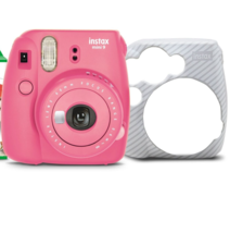 FujiFilm Instax Mini 9 Instant Print Camera w/ Film Flamingo Pink - £152.54 GBP