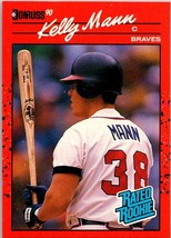 1990 Donruss Kelly Mann #46 Rated ROOKIE RCAtlanta Braves - £1.40 GBP