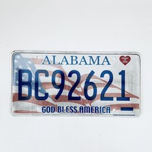 United States Alabama God Bless America Passenger License Plate BC92621 - £11.82 GBP