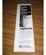 1973 Print Ad Nightwin Rechargeable Lantern Outdoors Lowrance Tulsa,OK - $9.25