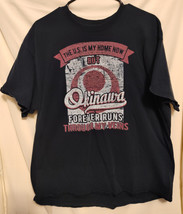 80&#39;s Vintage The US Is Home But Okinawa Forever Runs Through My Veins L Tshirt - £11.35 GBP