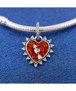  925 Sterling silver Spinnable Arrow Heart Dangle Charm  793667C01 - $25.38 CAD