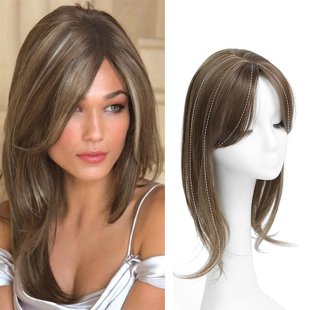 Udu Hair Toppers For Women With Thinning Hair Highlights Synthetic Fiber... - $43.18