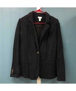 Chico’s black lace blazer women’s size 2 one button - $49.59 CAD