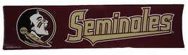 AES Seminoles Noles Indian Football Sports (Long) Decal Bumper Sticker - $3.45