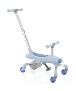2-in-1 Kids Ride-on Push Car with LED Lighted Wheels-Navy - Color: Navy - €67,52 EUR