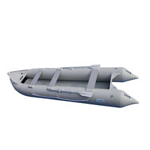 BRIS 15.4Ft Inflatable Kayak Fishing Boat Tender Poonton Inflatable Canoe Dinghy image 3