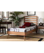 Edana Ash Walnut Twin Size Platform Bed - $483.00