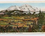 Mt Shasta Elevation 14,444 Feet California Postcard - $11.88