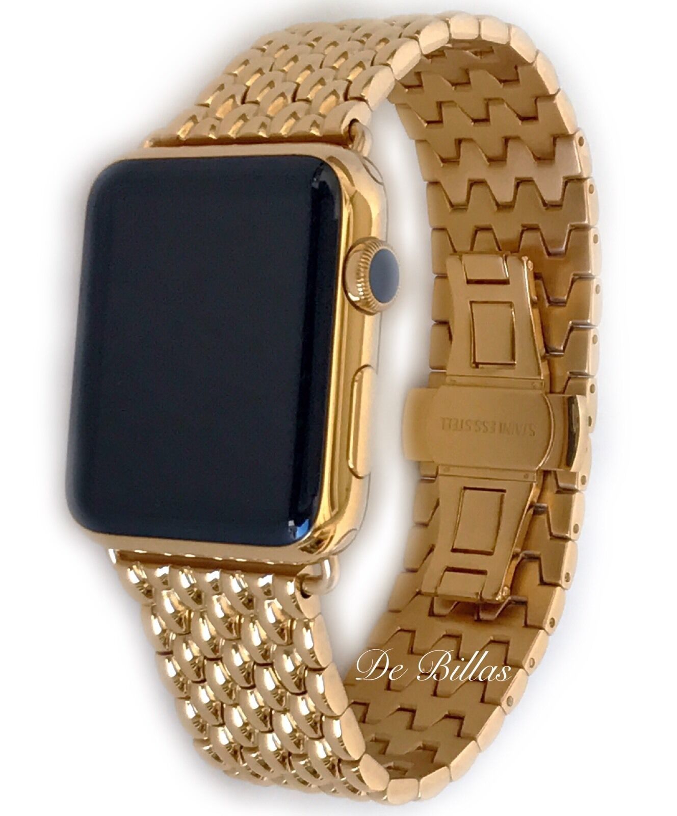 Primary image for 24K Gold Plated 42MM Apple Watch Gen 1 24K Gold Links Butterfly Band