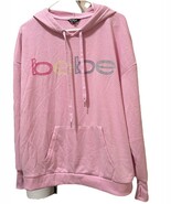 Bebe pink multicolor logo Hoodie Pullover size XL - $358.79 MXN