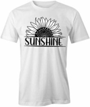 Sunshine Sunflower T Shirt Tee Short-Sleeved Cotton Flower Clothing S1WSA526 - £12.94 GBP+