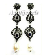 Victorian 1.45ct Rose Cut Diamond Gemstones Women’s Earrings Christmas Holidays - $509.45