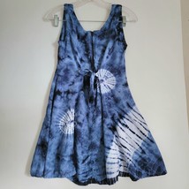 East Winds Womens Dress Size 6 Sleeveless Summer BoHo Tie Die Dress Blue... - £12.13 GBP