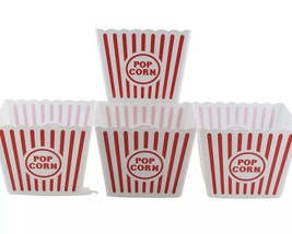 Popcorn Bucket Tub Bowl Retro Plastic Large Size Home Movie Theater (Pac... - $18.70