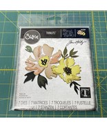 Brushstroke Flowers #1 Sizzix Thinlits Thin Metal Die Set by Tim Holtz 6... - £9.42 GBP