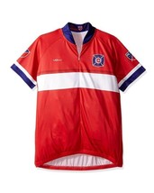 MLS Womens Vomax Short Sleeve Primary Chicago Fire Cycling Jersey Red Size M L - £21.37 GBP