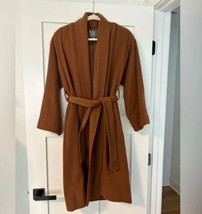 Worthington Womens Tortoise Brown Long Sleeve Belted Trench Coat. Size XL. 8 - $49.49