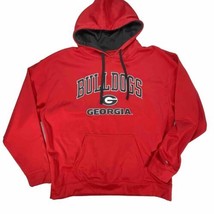 Georgia Bulldogs Champion Hoodie Mens XL Red UGA University Sweatshirt Vintage - £22.93 GBP