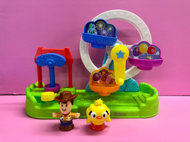 Fisher Price Little People Disney Pixar Toy Story Ferris Wheel with Woody &amp; Duck - £19.53 GBP