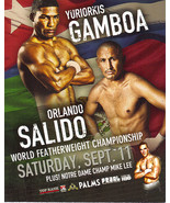 GAMBOA vs SALIDO + Notre Dame Champ  Mike Lee Sept. 11 2010 Promo Card - £3.12 GBP