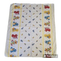 Sesame Street Cotton Flannel Baby Receiving Blanket Striped Elmo Cookie Blocks - £17.06 GBP