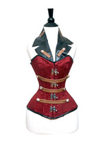 Over Bust Brocade Corset Best Quality Sexy Steampunk - £78.65 GBP