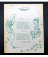 Vtg US House of Representatives James Delaney Letterhead St Patrick &amp; Le... - €216,11 EUR