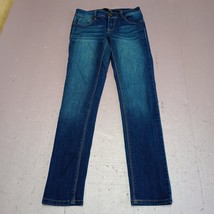 1822 Denim Jeans Women 25 Blue Straight Low Rise Dark Ladies Stretch Denim Pants - £17.18 GBP